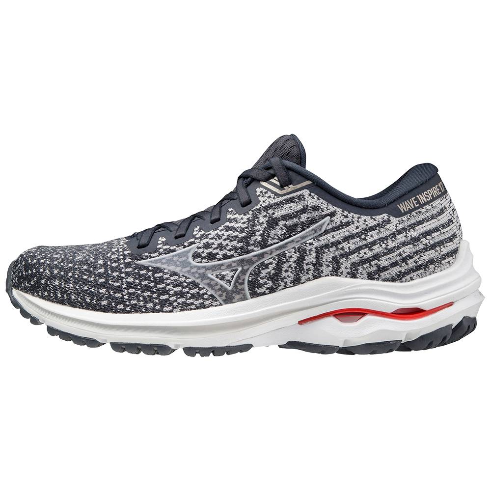 Mizuno Women's Wave Inspire 17 WAVEKNIT D (Wide) Running Shoes Grey (411313-XFM)